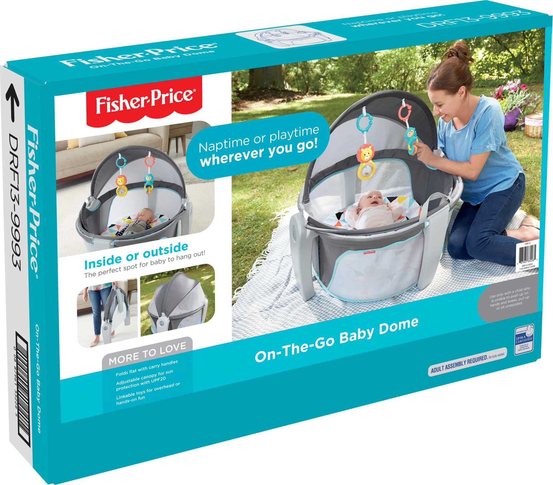 Foto 6 | Molino De Viento Portátil Fisher-price On-the-go Baby Dome - Venta Internacional.