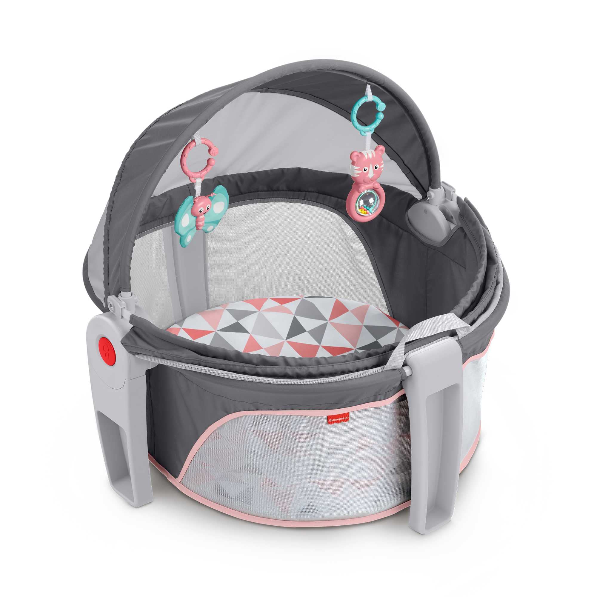 Foto 2 pulgar | Cuna Portátil Fisher-price On-the-go Baby Dome Rosy Windmill - Venta Internacional.