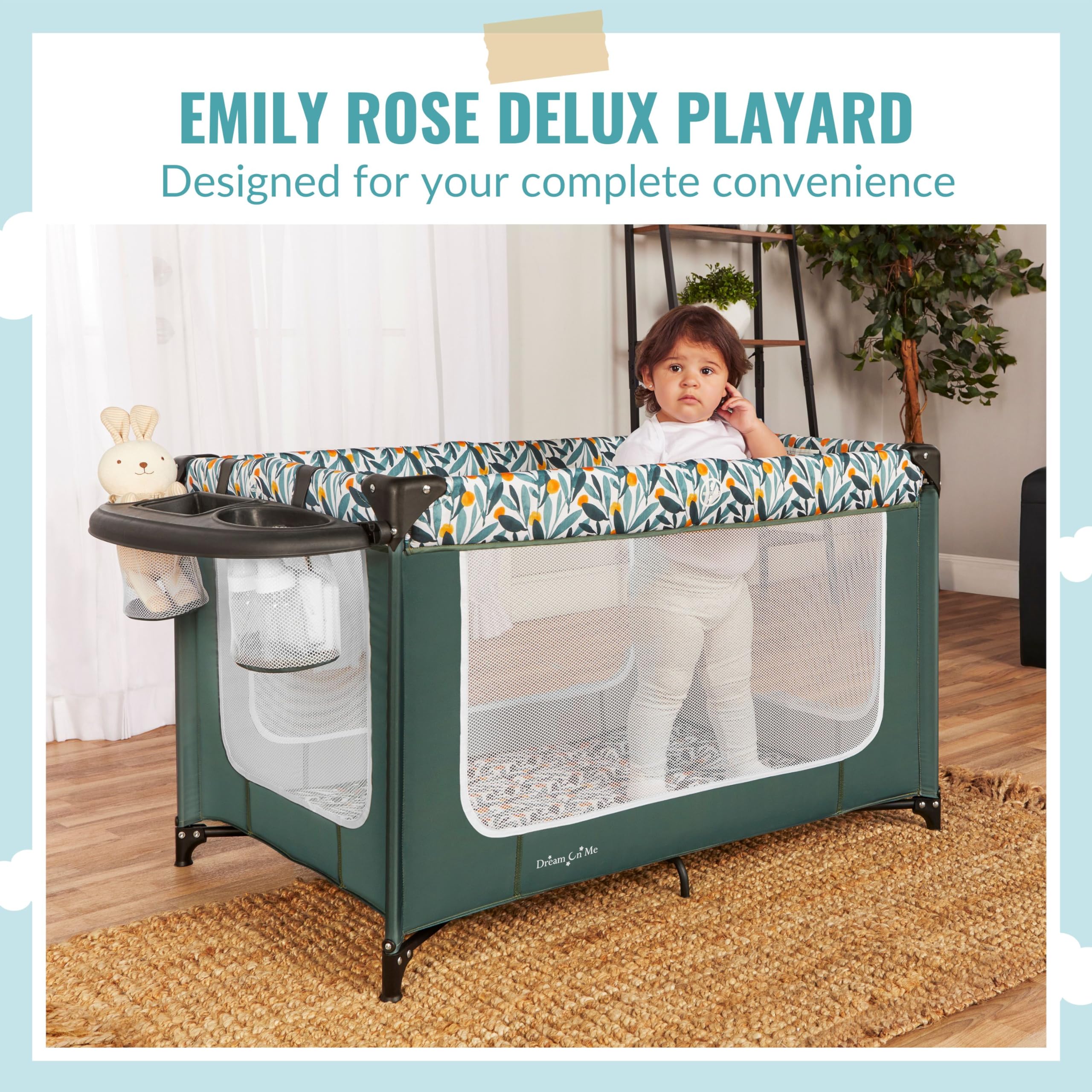 Foto 2 | Playard Dream On Me Emily Rose Deluxe, Color Amarillo Suave - Venta Internacional.