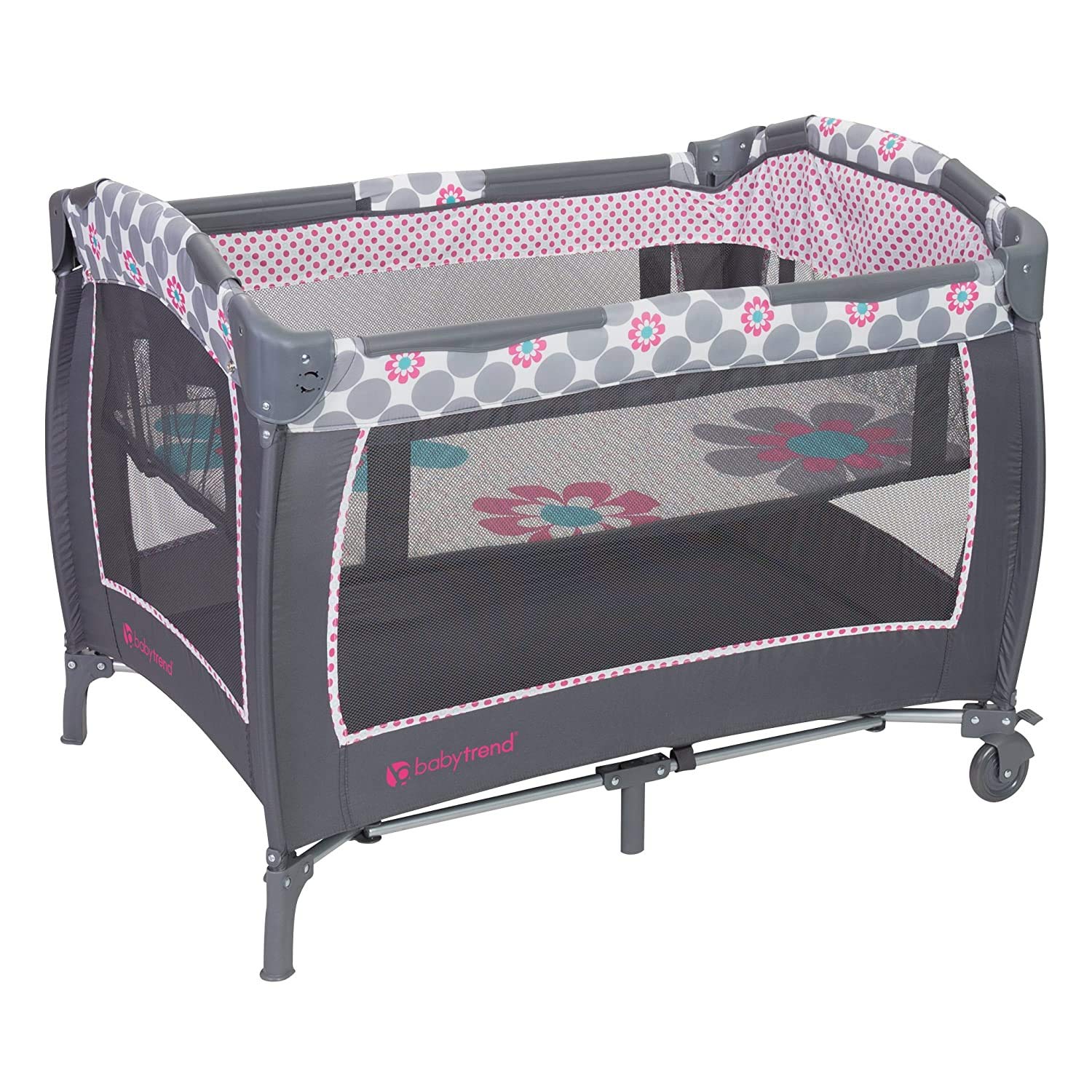 Foto 3 pulgar | Nursery Center Baby Trend Lil' Snooze Deluxe Ii Daisy Dots - Venta Internacional.