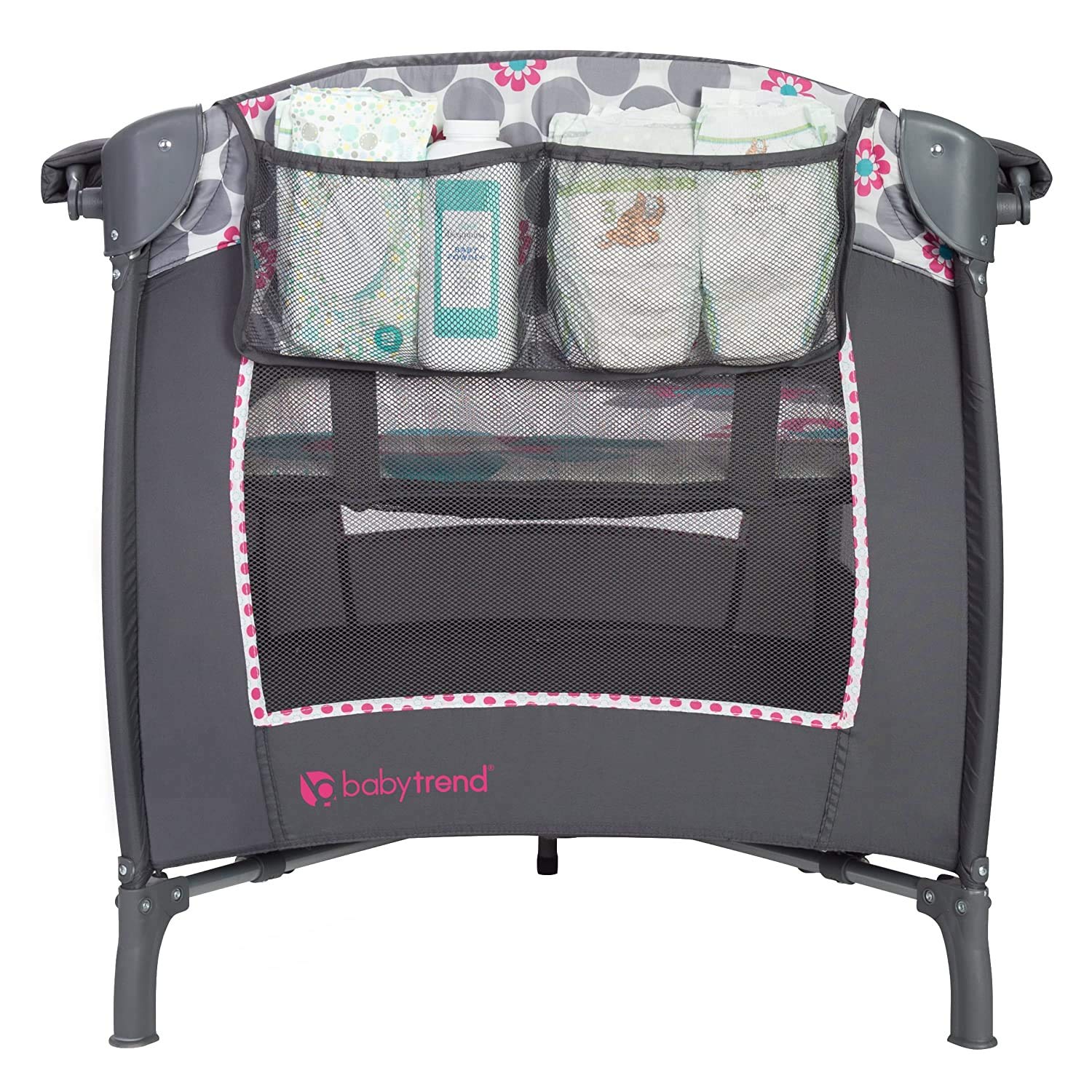 Foto 4 pulgar | Nursery Center Baby Trend Lil' Snooze Deluxe Ii Daisy Dots - Venta Internacional.