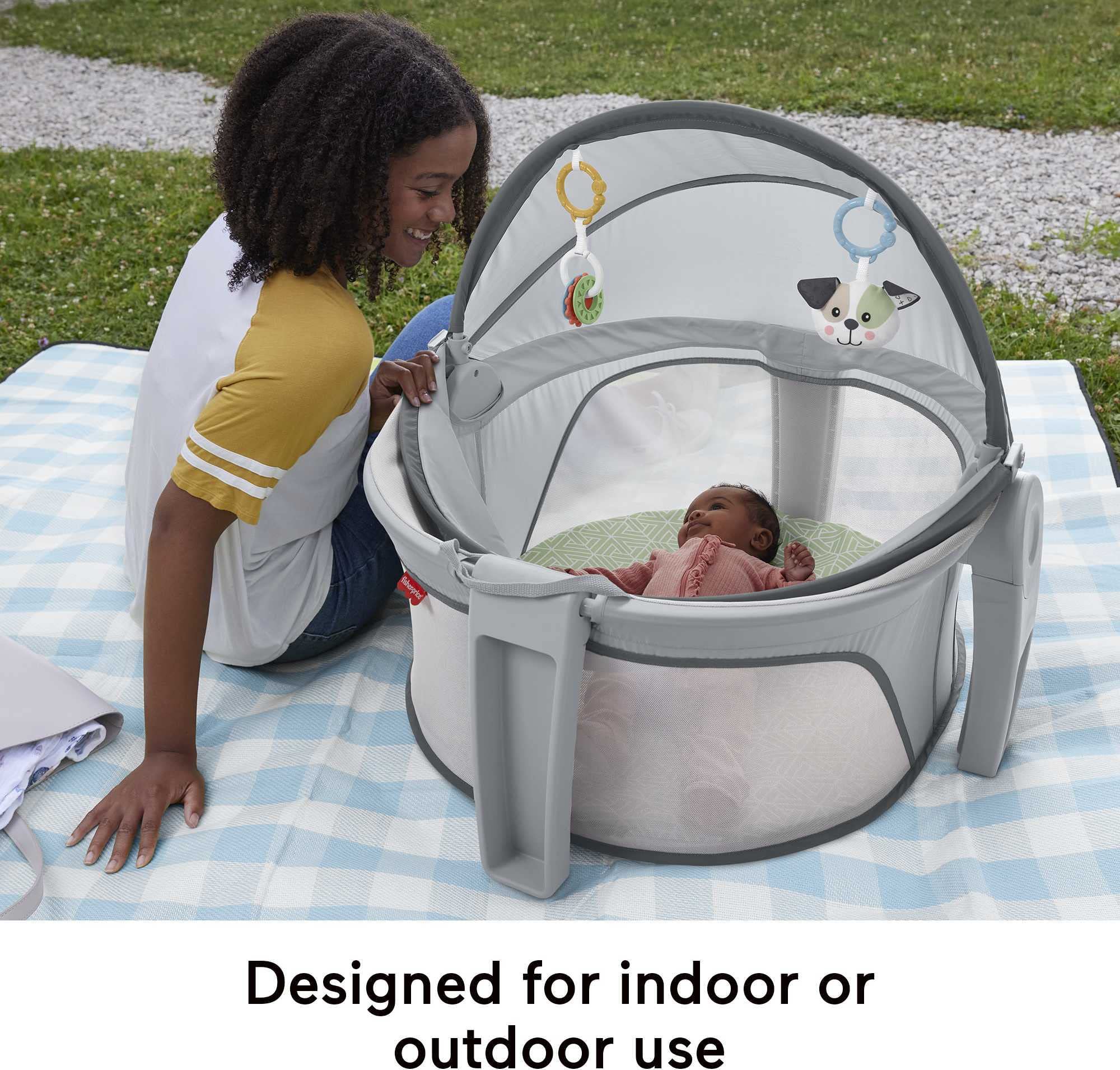 Foto 4 pulgar | Cuna Portátil Fisher-price On-the-go Baby Dome Puppy - Venta Internacional.