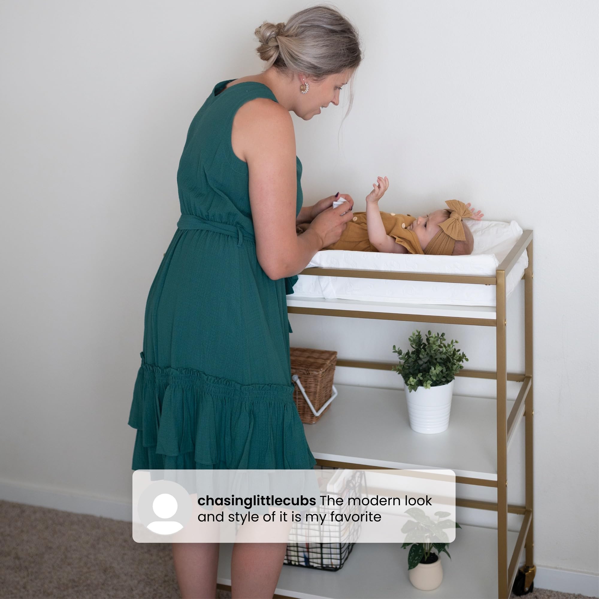 Foto 6 | Cambiador Delta Children Jade White Melamina/bronce - Venta Internacional.