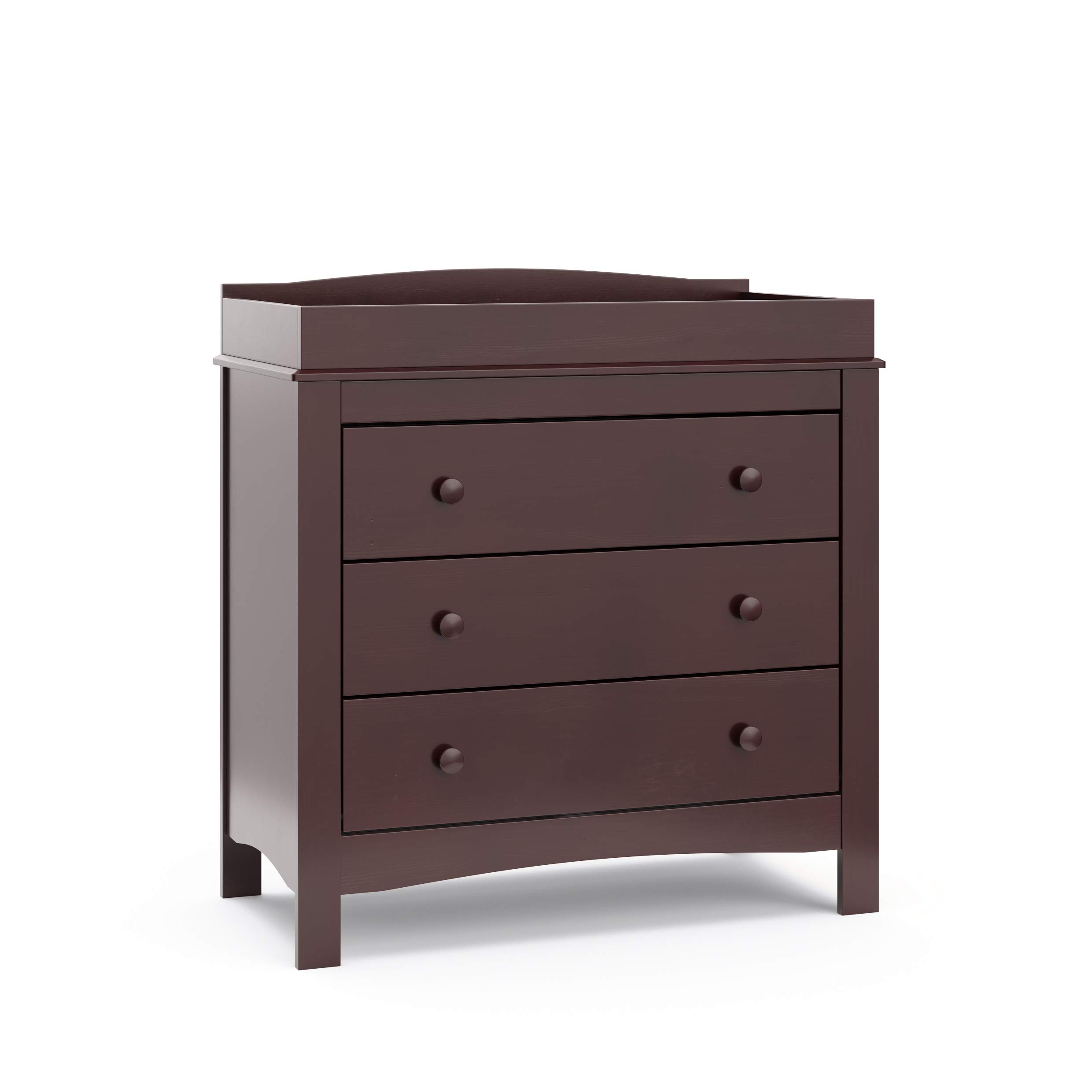 Cambiador Y Tocador Graco Noah De 3 Cajones, Color Espresso - Venta Internacional.