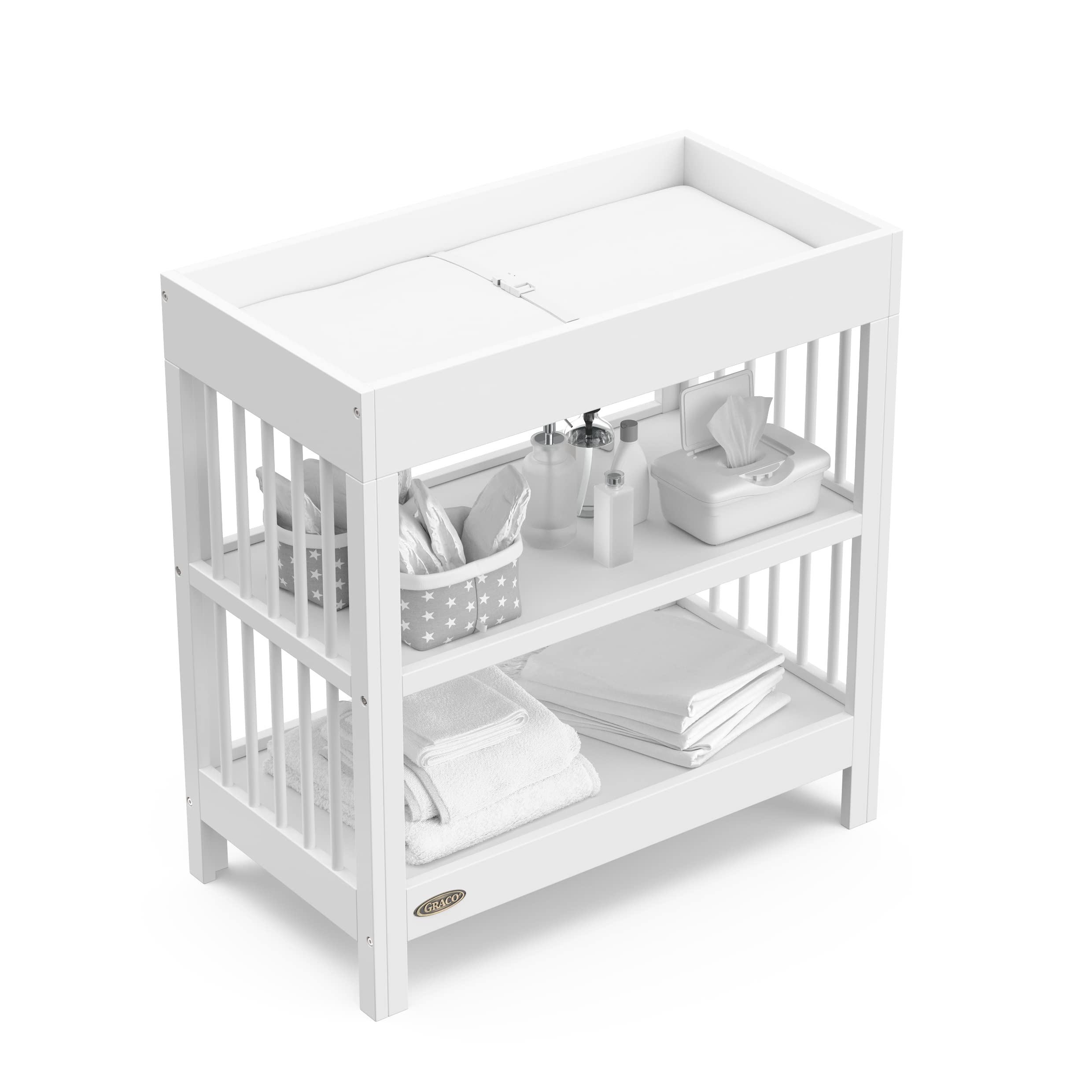 Foto 5 pulgar | Cambiador Graco Teddi Con Almohadilla Resistente Al Agua, Color Blanco - Venta Internacional.