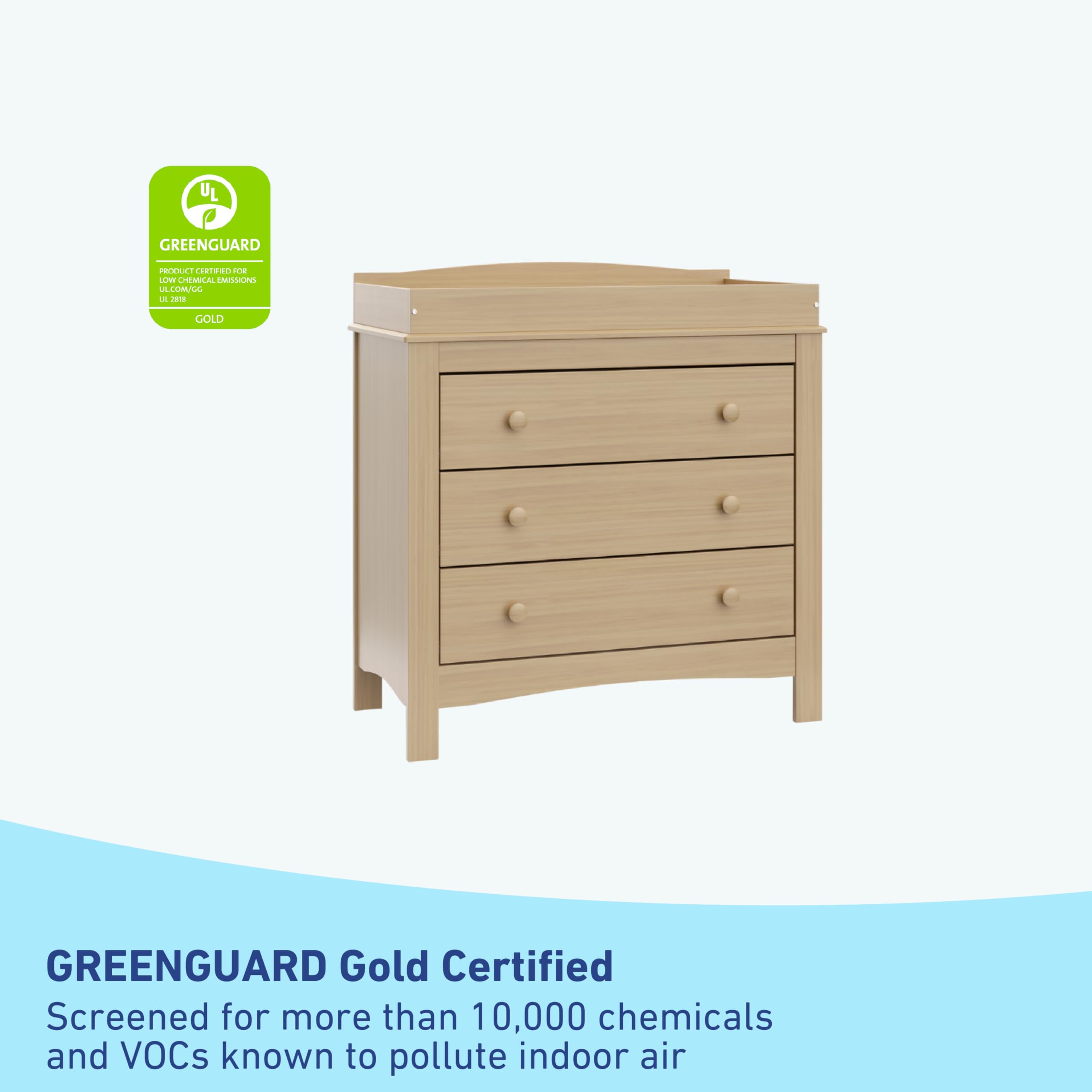 Foto 4 pulgar | Cambiador Y Tocador Graco Noah, 3 Cajones, Driftwood - Venta Internacional.