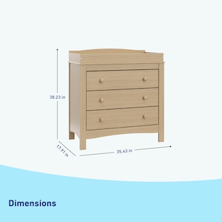 Foto 5 | Cambiador Y Tocador Graco Noah, 3 Cajones, Driftwood - Venta Internacional.