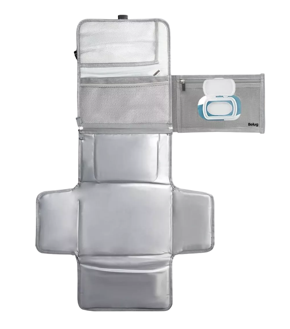 Foto 2 pulgar | Cambiador De Bebé Impermeable Belug Portátil Artículos Para Bebes, Gris