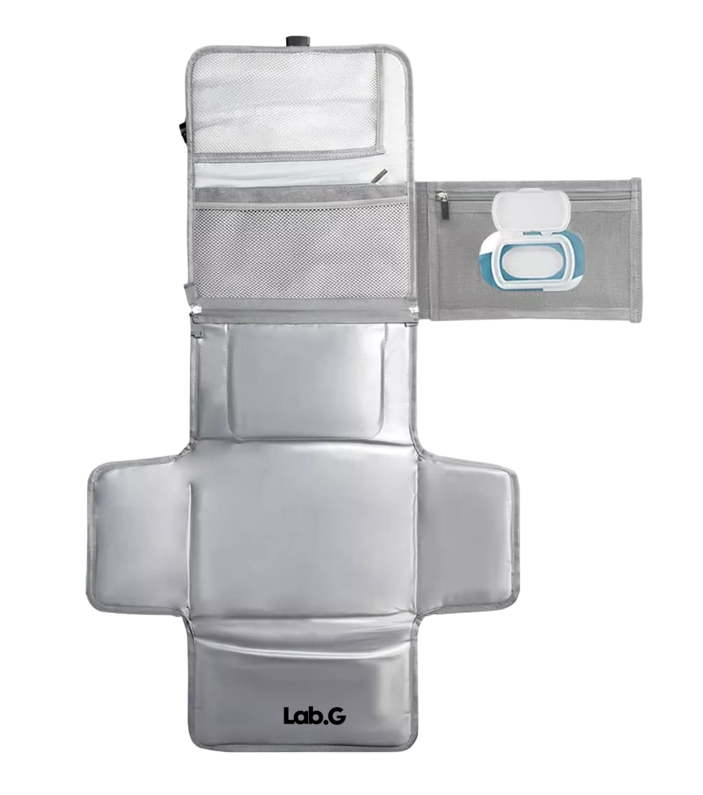 Cambiador De Bebé Impermeable Portátil Lab.g Articulos Para Bebes, Gris