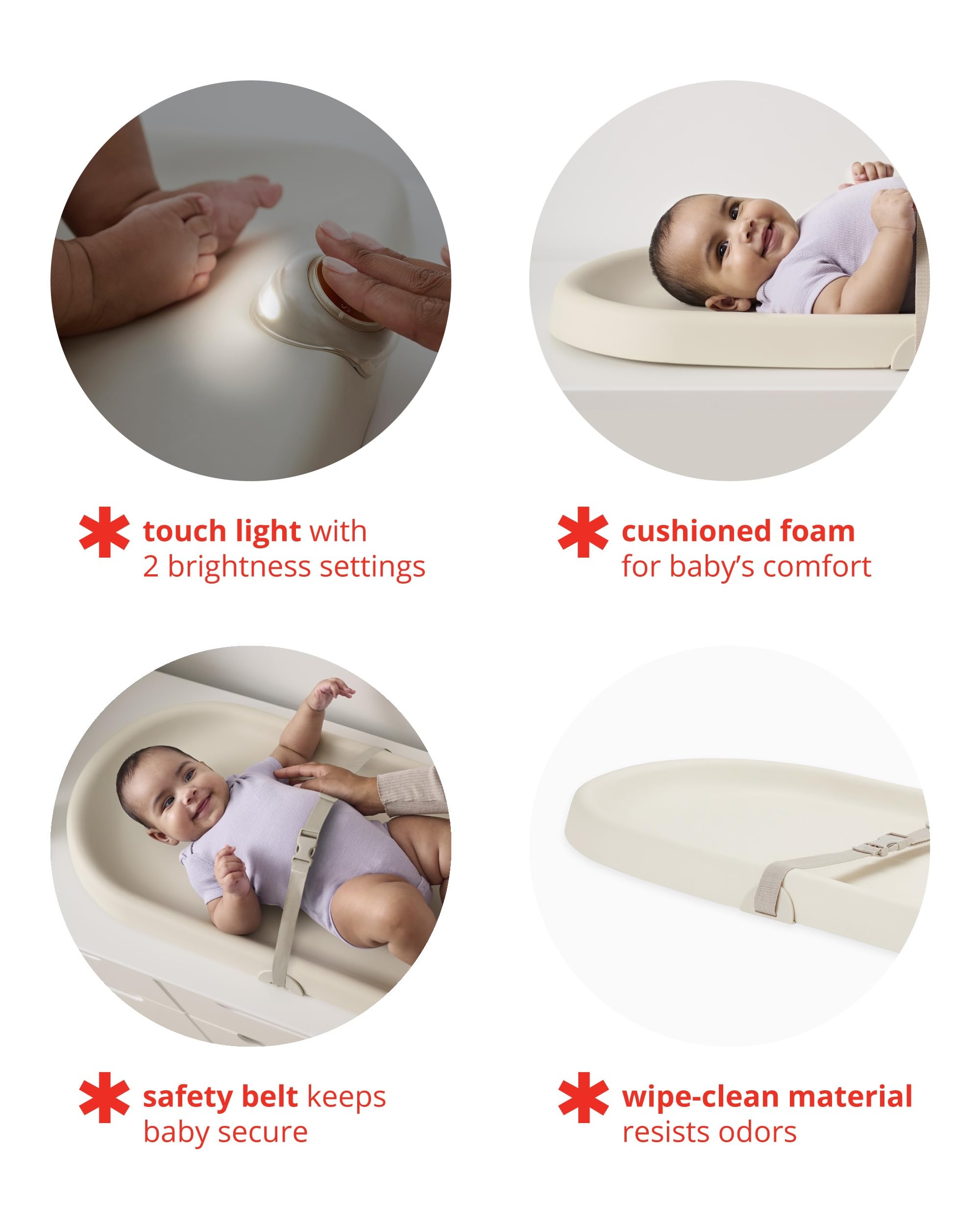 Foto 4 pulgar | Cambiador Para Bebés Estilo Skip Hop Nursery Con Avena Iluminada - Venta Internacional.
