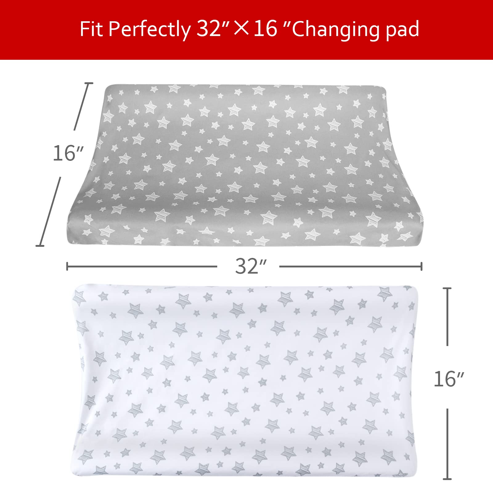 Foto 6 pulgar | Funda Para Cambiador Moonsea, Paquete De 4, Para Niños, 32 X 16 Cm - Venta Internacional.