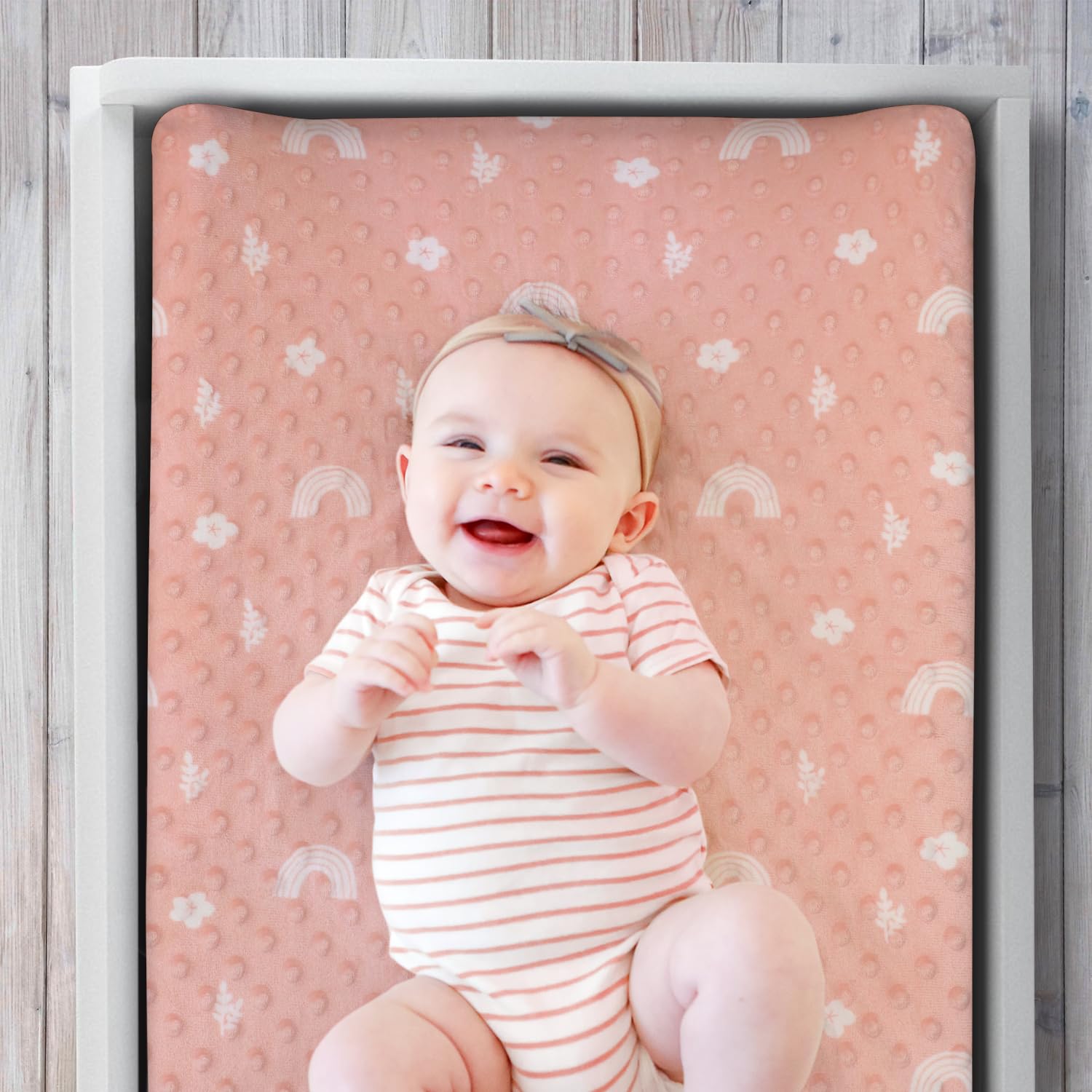 Foto 4 pulgar | Fundas Para Cambiador The Peanutshell Girl Pink Minky X3 - Venta Internacional.