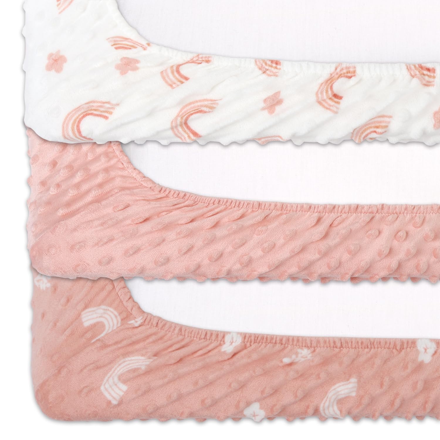 Foto 5 | Fundas Para Cambiador The Peanutshell Girl Pink Minky X3 - Venta Internacional.
