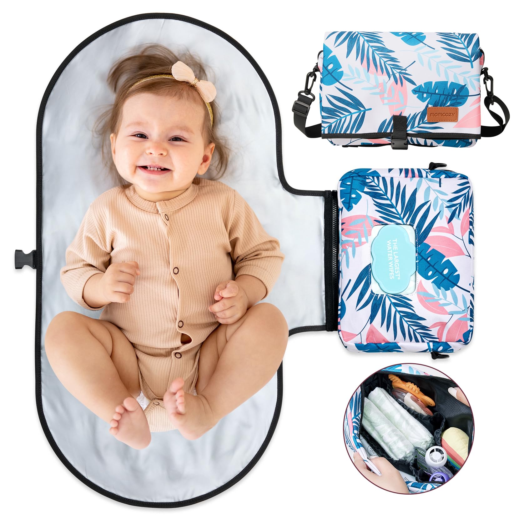 Foto 2 pulgar | Almohadilla Para Cambiar Pañales Momcozy, Extragrande, Impermeable, 80 X 40 Cm - Venta Internacional.