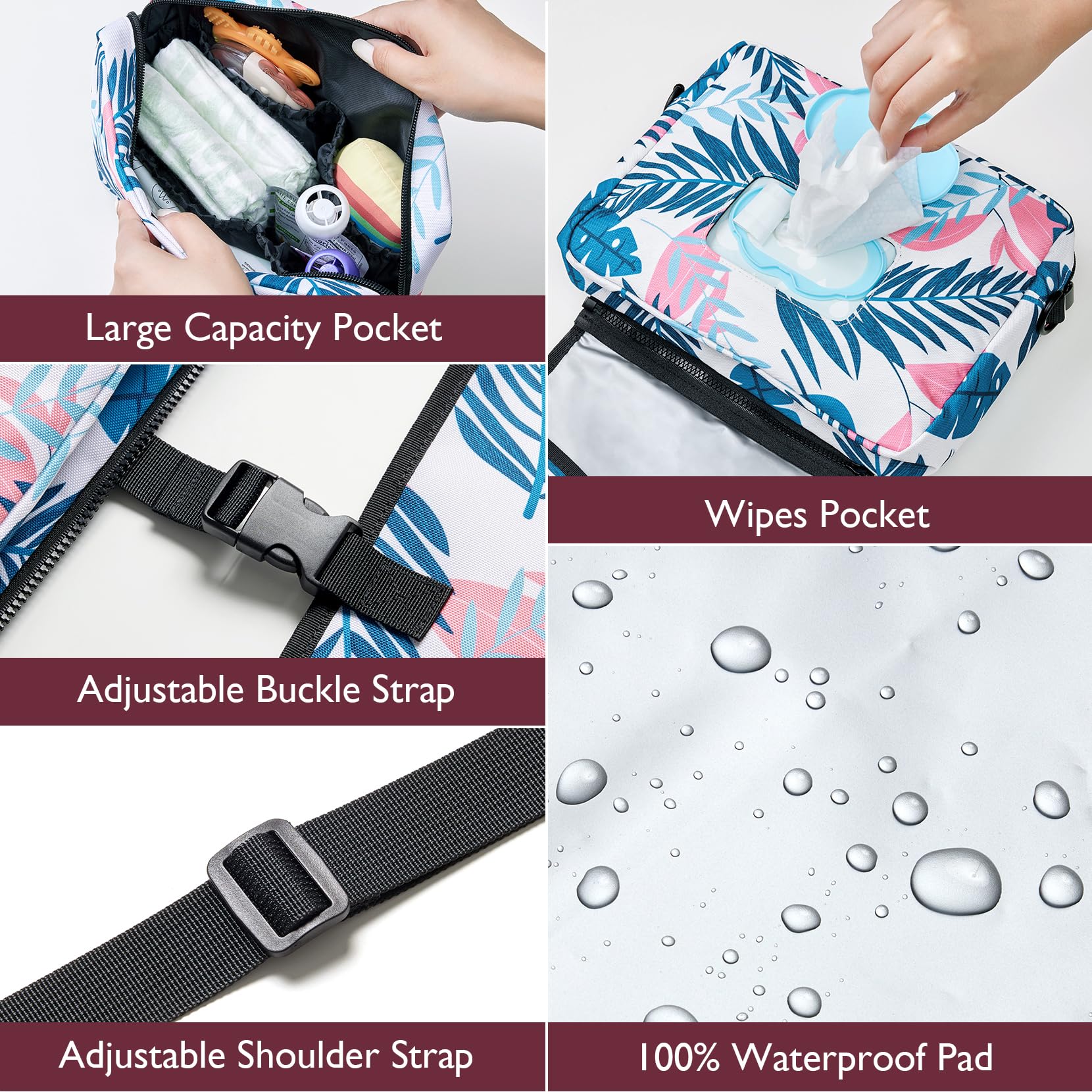 Foto 4 pulgar | Almohadilla Para Cambiar Pañales Momcozy, Extragrande, Impermeable, 80 X 40 Cm - Venta Internacional.