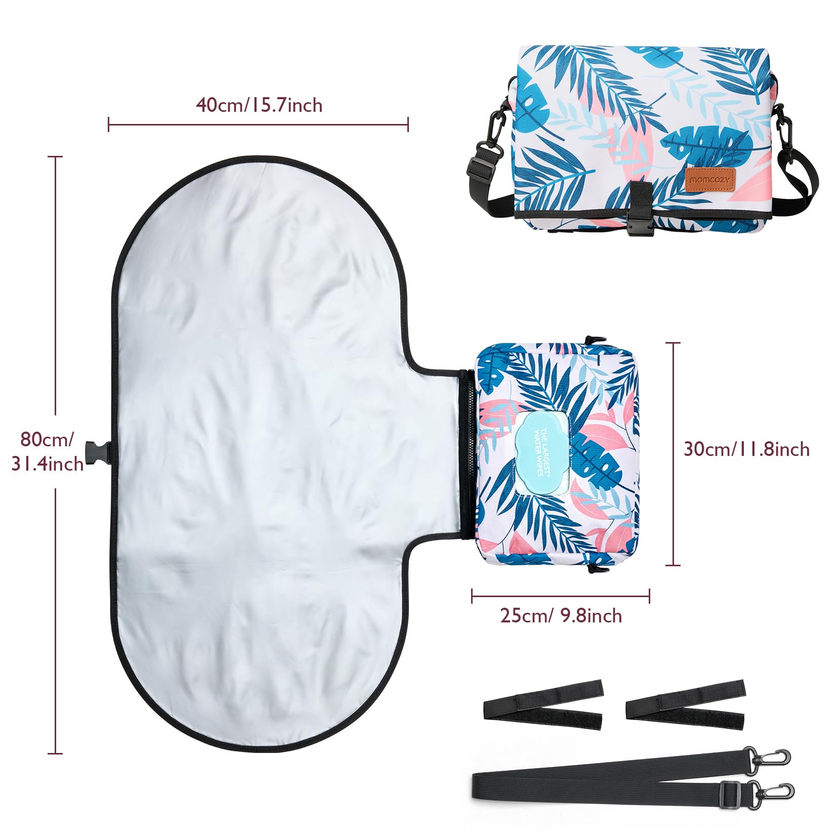Foto 8 pulgar | Almohadilla Para Cambiar Pañales Momcozy, Extragrande, Impermeable, 80 X 40 Cm - Venta Internacional.