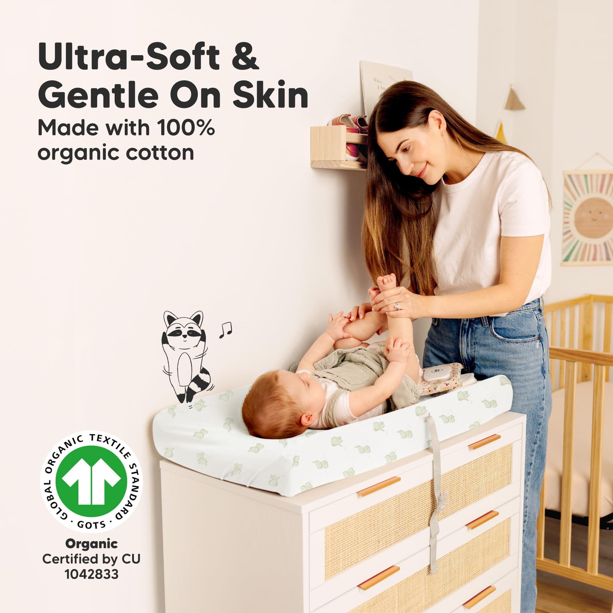 Foto 4 pulgar | Fundas Para Cambiadores Keababies Soothe  100% Algodón  Paquete De 2 - Venta Internacional.