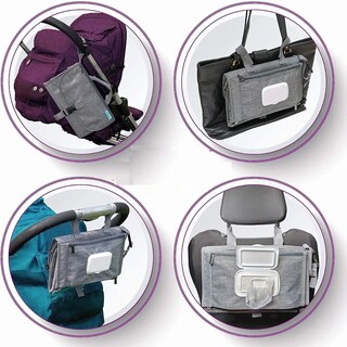 Foto 3 | Cambiador De Bebé Portátil Plegable Impermeable Eo Safe Imports Esi-21069 Gris