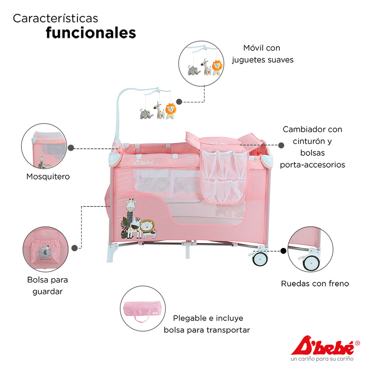 Foto 4 | Corral Cuna Dreams Plegable Viajera Cambiador Baby Buggy