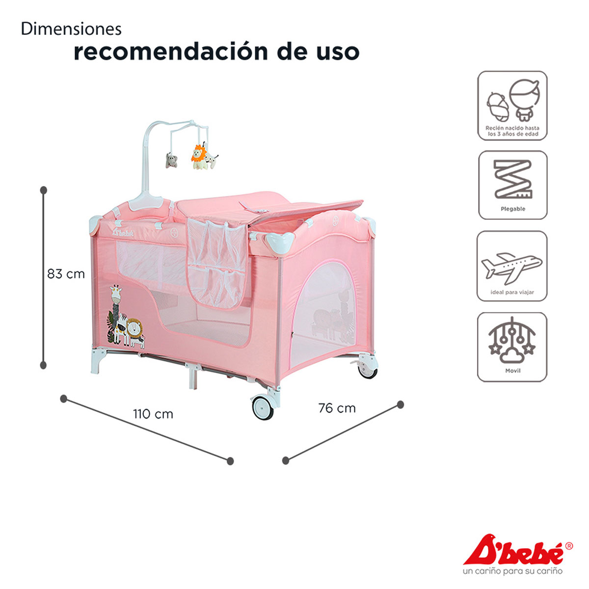 Foto 6 | Corral Cuna Dreams Plegable Viajera Cambiador Baby Buggy