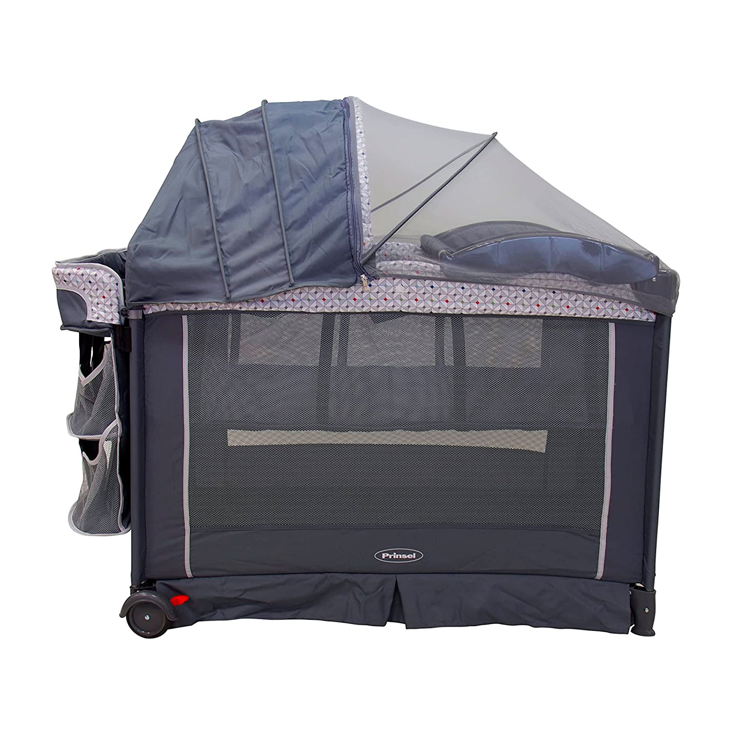 Foto 4 pulgar | Cuna Corral Prinsel Verona color Gris