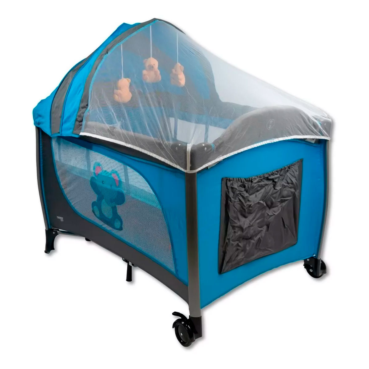 Cuna Corral Trendy Kids Hippo color Azul