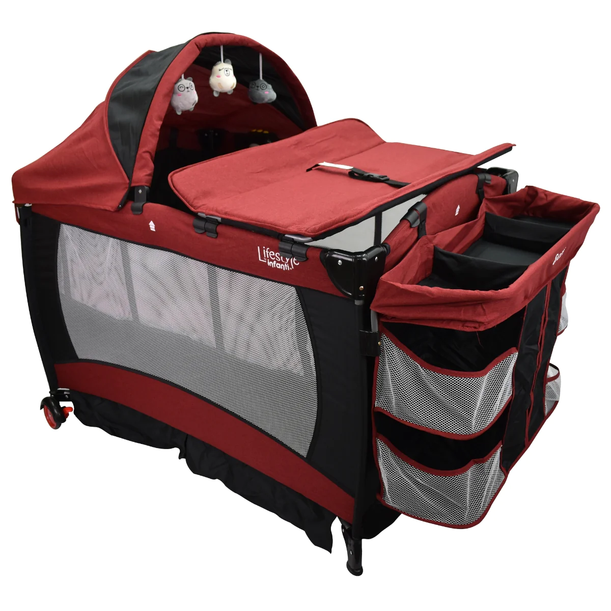 Cuna de Viaje Cuddy Lifestyle By Infanti color Rojo