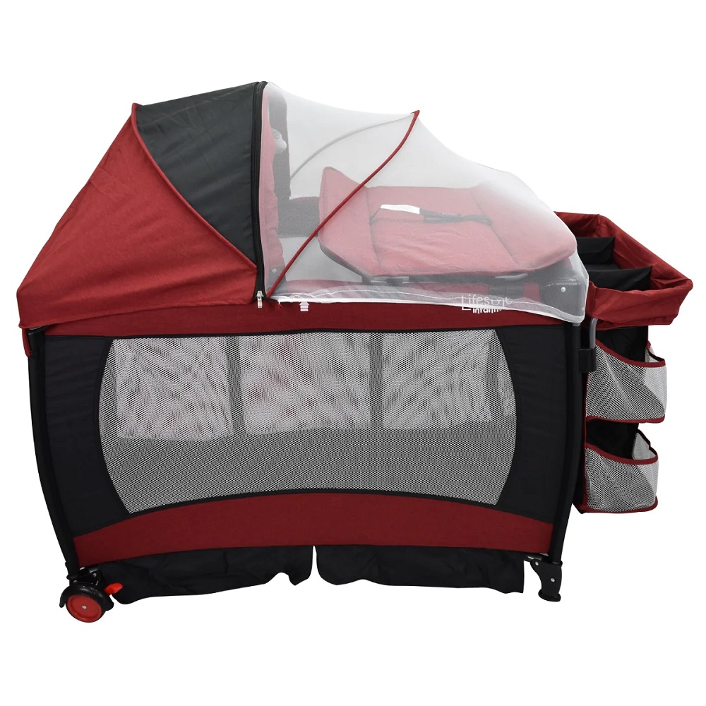 Foto 3 | Cuna de Viaje Cuddy Lifestyle By Infanti color Rojo