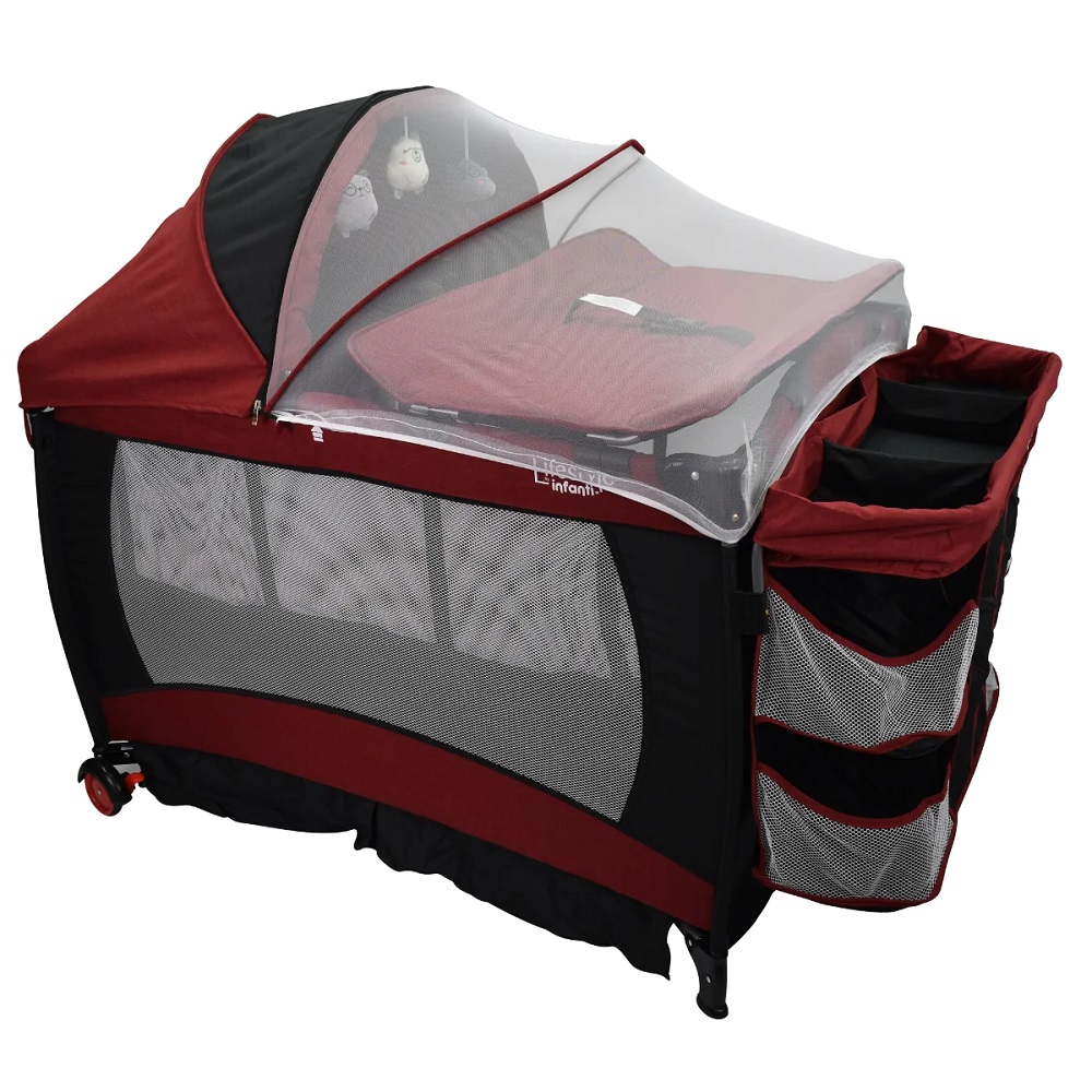 Foto 4 | Cuna de Viaje Cuddy Lifestyle By Infanti color Rojo