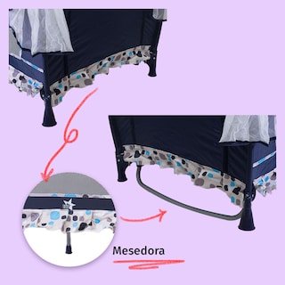 Foto 5 | Starkids Cuna Corral Draco Con Toldo Azul Marino