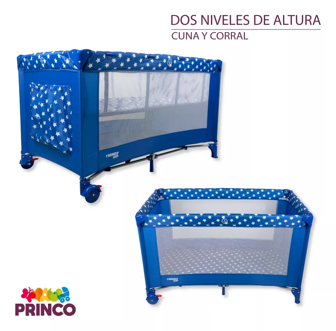 Foto 4 pulgar | Cuna Corral Trendy Kids K800 Mini Plegable para Bebé