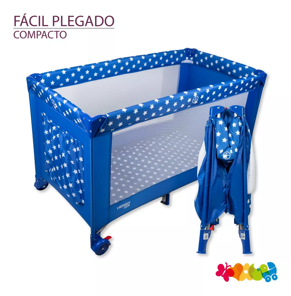 Foto 5 pulgar | Cuna Corral Trendy Kids K800 Mini Plegable para Bebé