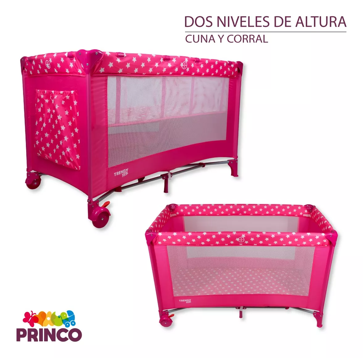 Foto 4 pulgar | Cuna Corral Trendy Kids K800 Mini Plegable para Bebé