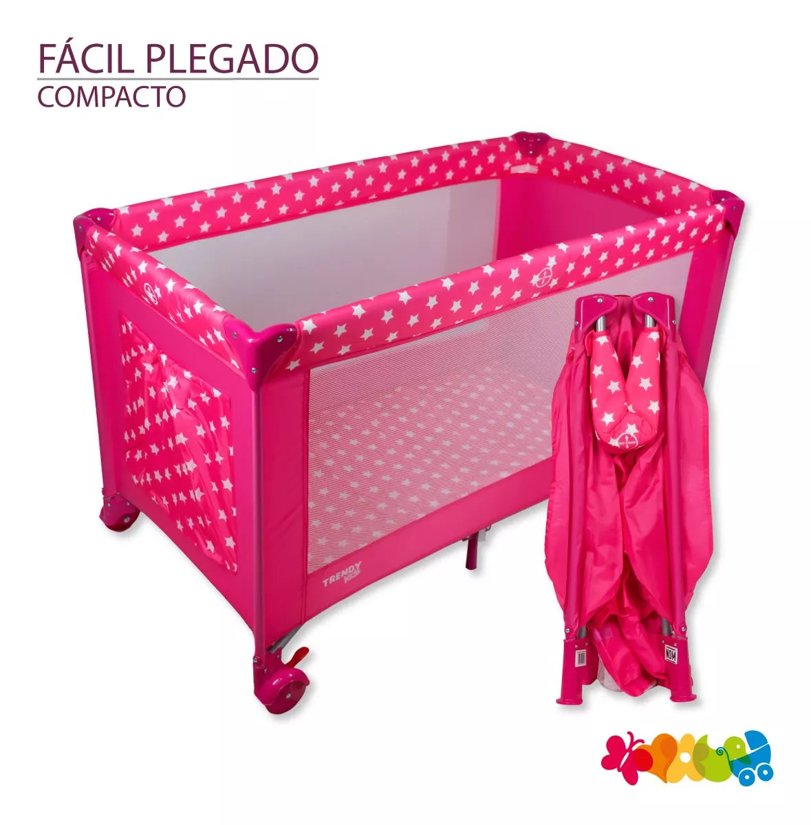 Foto 5 pulgar | Cuna Corral Trendy Kids K800 Mini Plegable para Bebé