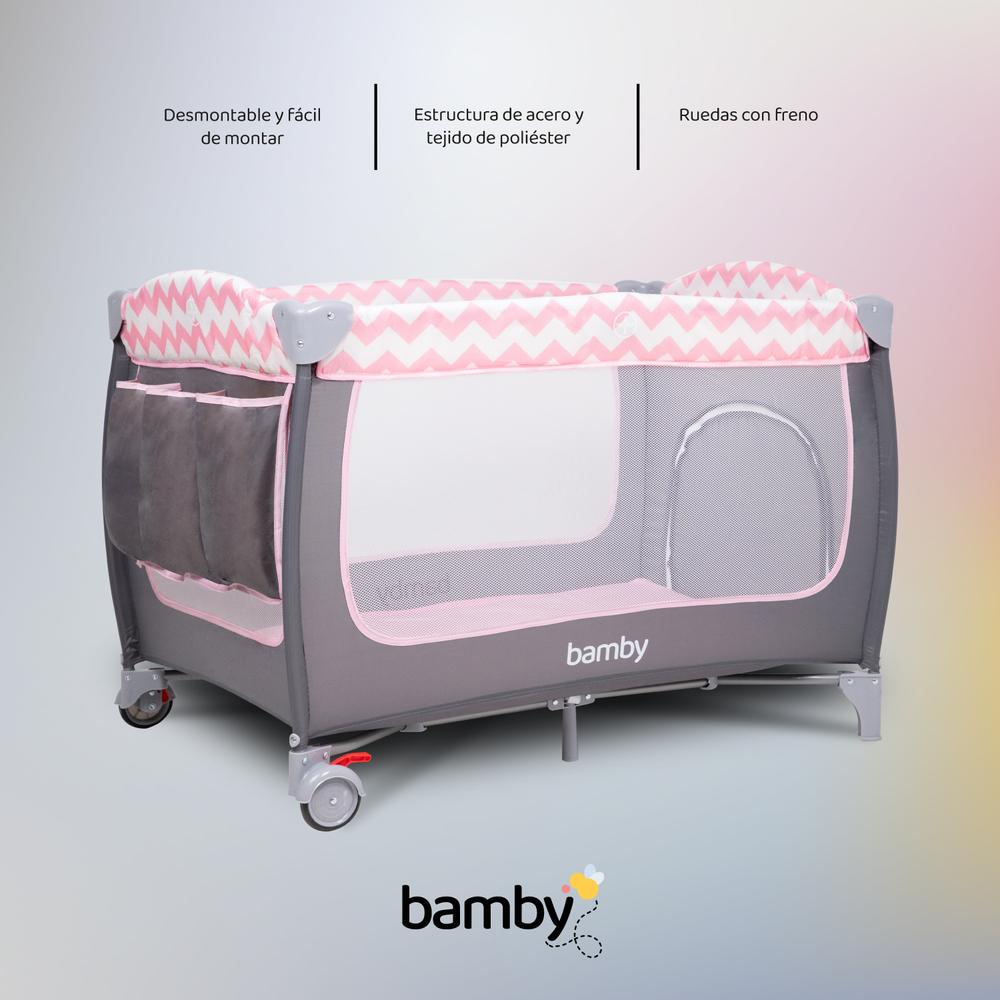 Foto 5 | Cuna Corral para Bebe Plegable con Mosquitero y Cambiador