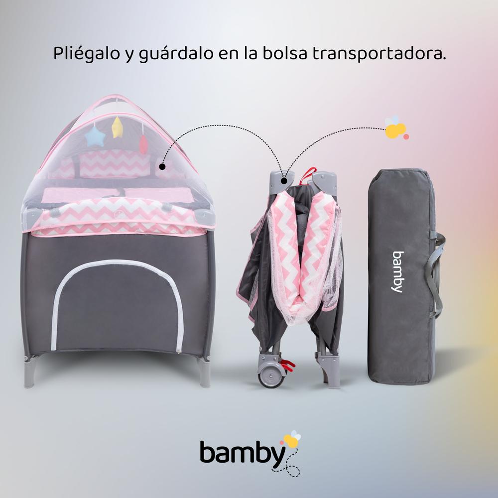 Foto 7 | Cuna Corral para Bebe Plegable con Mosquitero y Cambiador