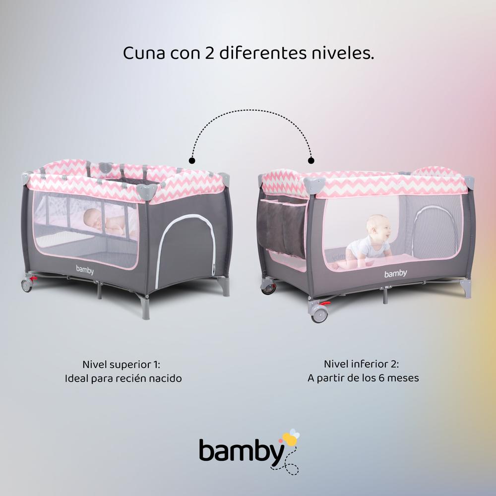 Foto 8 | Cuna Corral para Bebe Plegable con Mosquitero y Cambiador