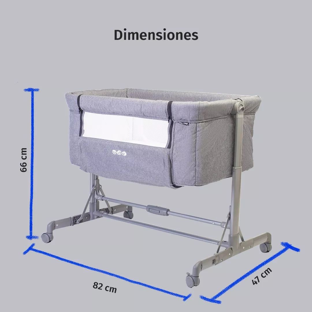 Foto 5 | Cuna Colecho Para Bebé Aeiou P766 Compacta Antirreflujo