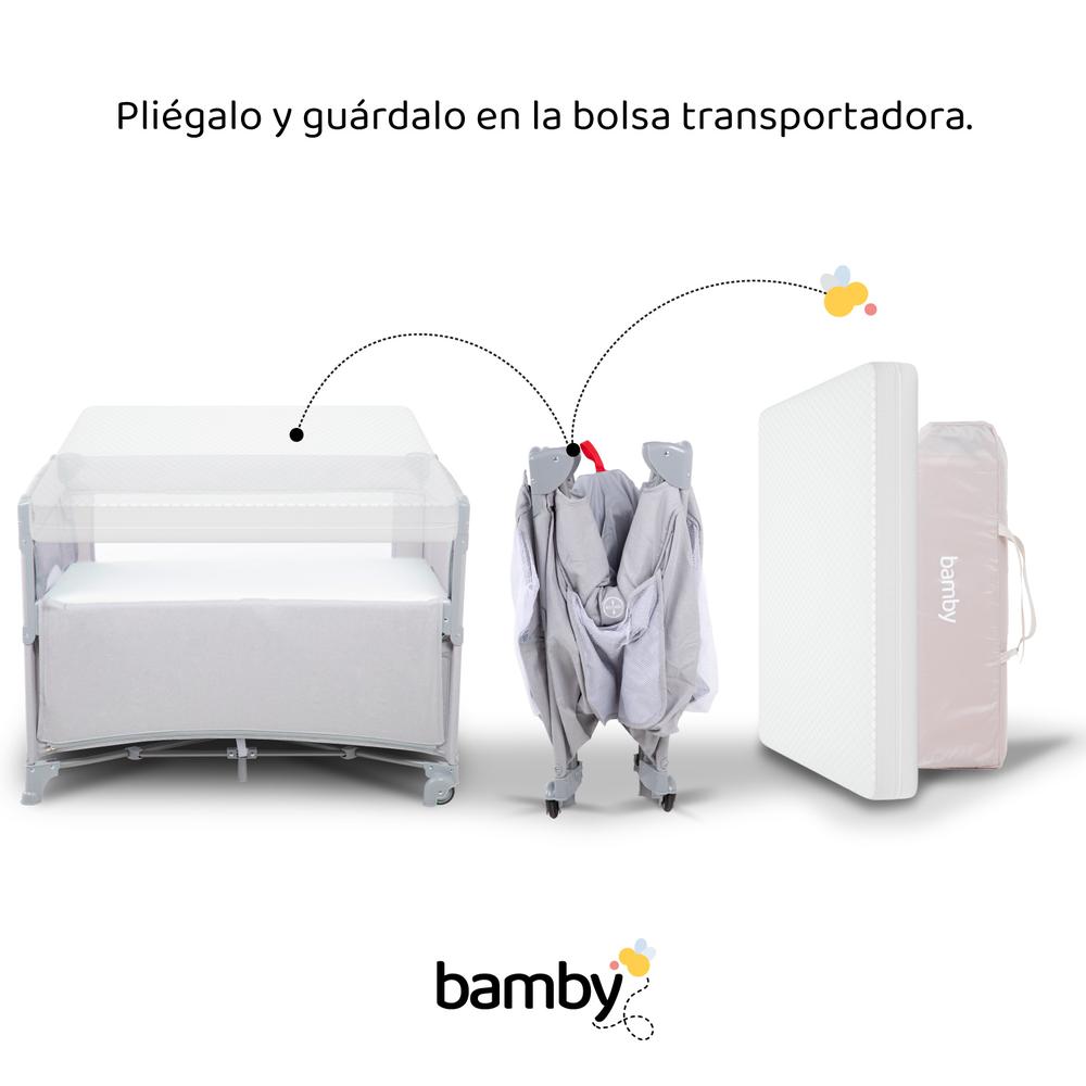 Foto 7 pulgar | Corral Colecho Bebe Plegable Con Colchon Impermeable Viaje