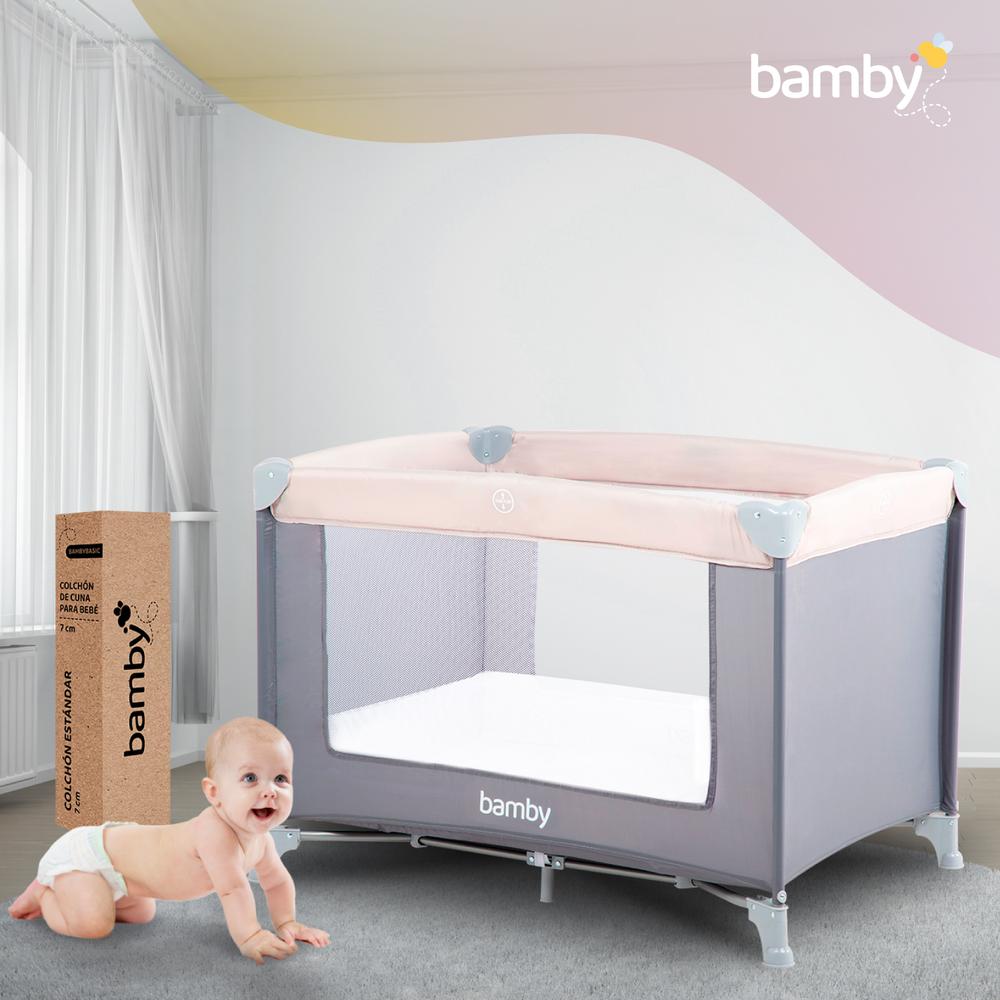 Foto 4 pulgar | Corral Para Bebé Bamby Combo-Bambyd-4 Plegable Portátil Con Colchón Impermeable