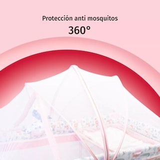 Foto 6 | Cuna Corral Aeiou Bc003 Plegado Fácil Color Rosa Para Bebé