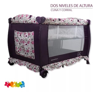 Foto 5 | Cuna Corral para Bebé AEIOU Bc003 con Cambiador y Mosquitero