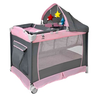 Foto 1 | Cuna para Bebé Little Monkey con Ruedas Rosa