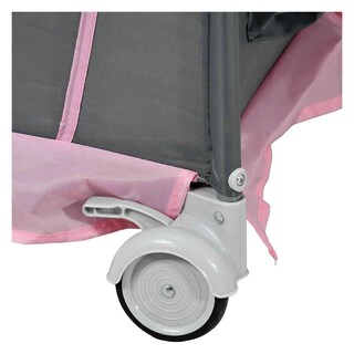 Foto 6 | Cuna para Bebé Little Monkey con Ruedas Rosa