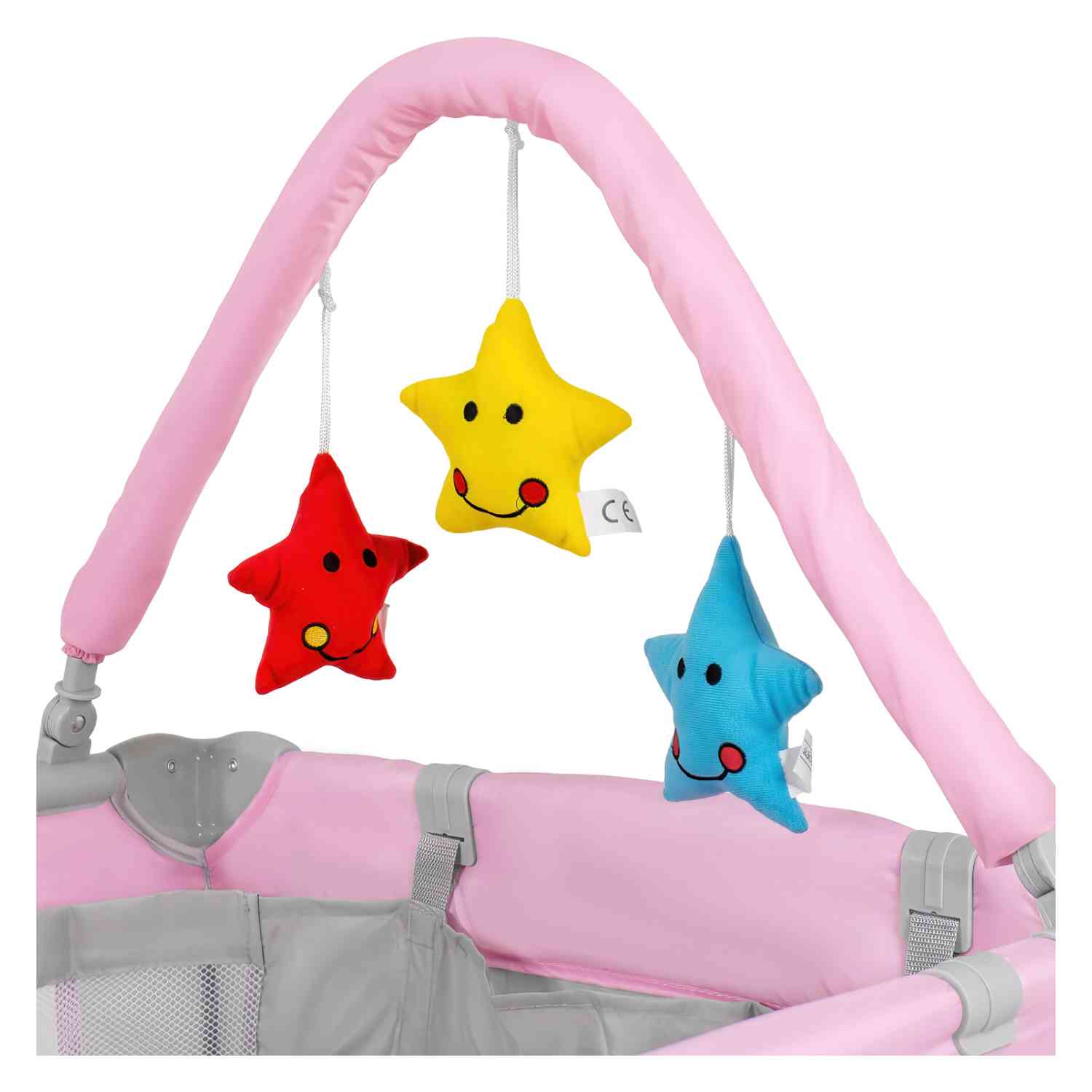 Foto 5 pulgar | Cuna para Bebé Little Monkey Cambiador 4 en 1 con Ruedas Plegable Rosa