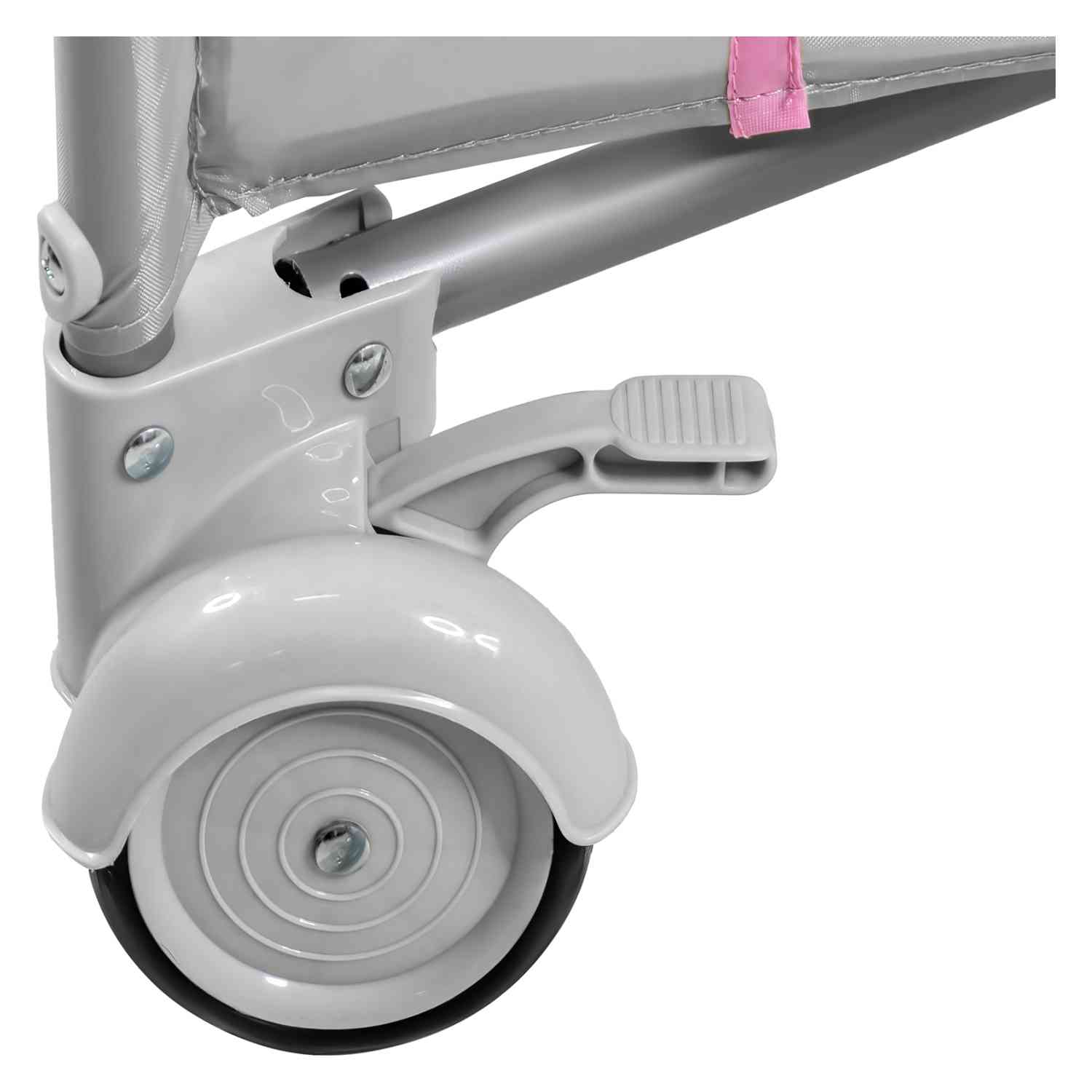 Foto 5 | Cuna para Bebé Little Monkey Cambiador 4 en 1 con Ruedas Plegable Rosa