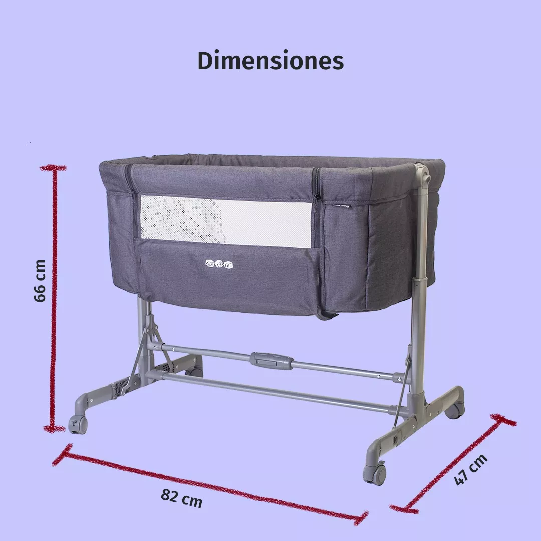 Foto 5 | Cuna Colecho Para Bebé Aeiou P766 Compacta Antirreflujo