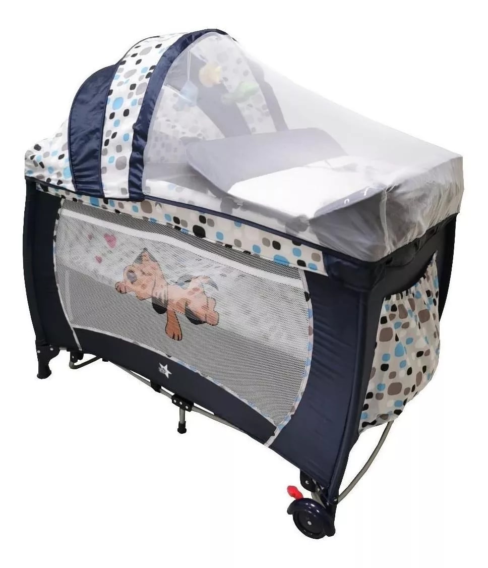 Cuna Corral Bebe Starkids Fenix Cambiador Mosquitero 