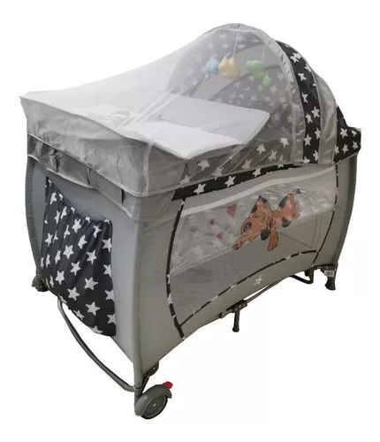 Cuna Corral para Bebé Starkids Fenix con Cambiador y Mosquitero $1,999