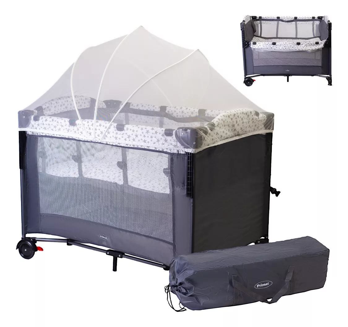 Cuna Bebé Corral Prinsel Baby Colecho 2 en 1 con Mosquitero